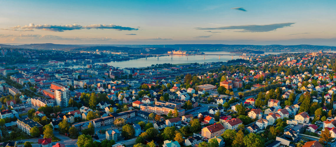fotograf-foretag-norrkoping-drone-photo Fotograf för företag i Norrköping, drönarbild på stad.